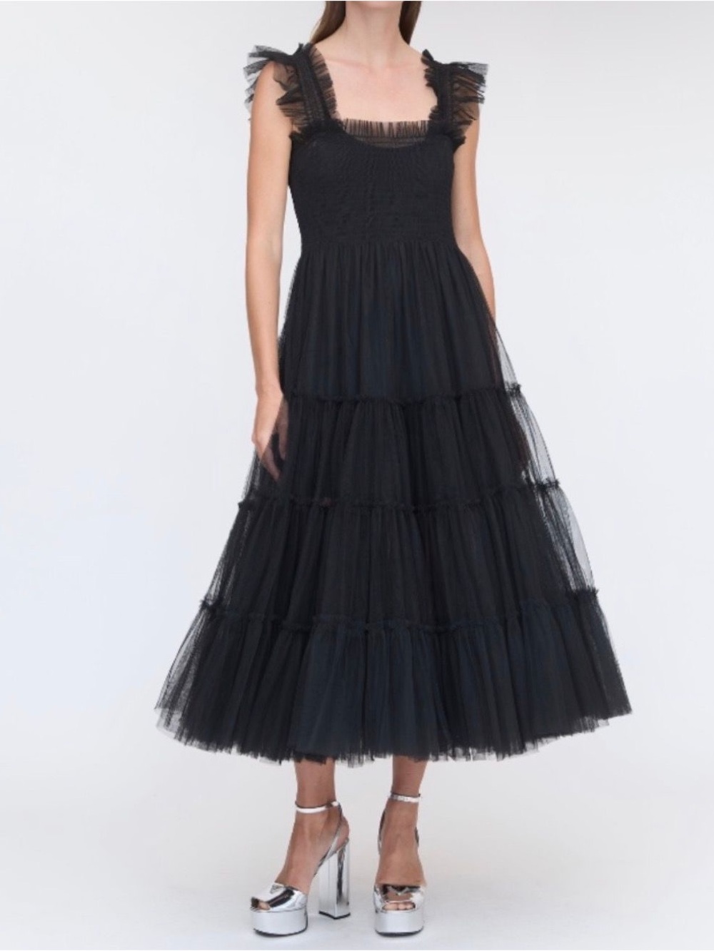 Hill House Collector's Edition The Tulle Ellie Nap Dress in black XS - Picture 2 of 11